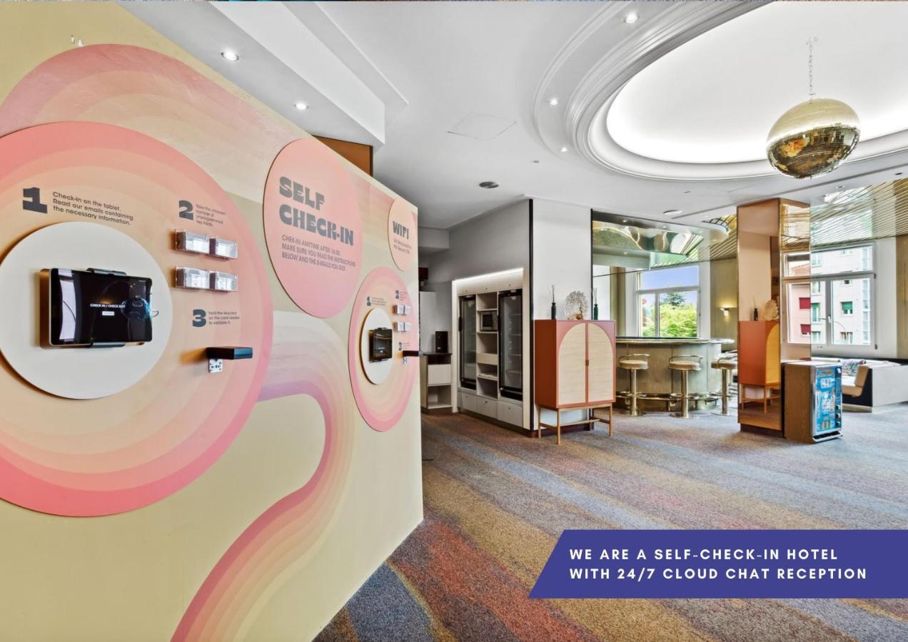 Becozy Au Parc Retro Edition Self-Check-In Rooms & Studios Fribourg Exterior foto